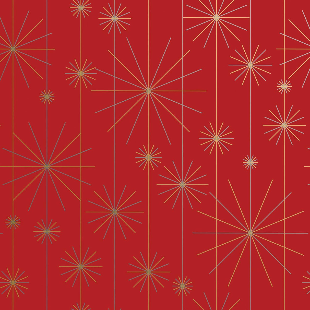 Starburst Red - Gift Wrap - Ream Gift Wrap Roll (30" x 833 ft.)