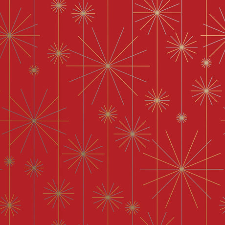 Starburst Red - Gift Wrap - Ream Gift Wrap Roll (30" x 833 ft.)