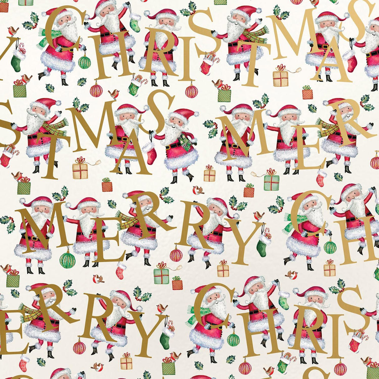 Santa Christmas - Gift Wrap - Ream Gift Wrap Roll (30" x 833 ft.)