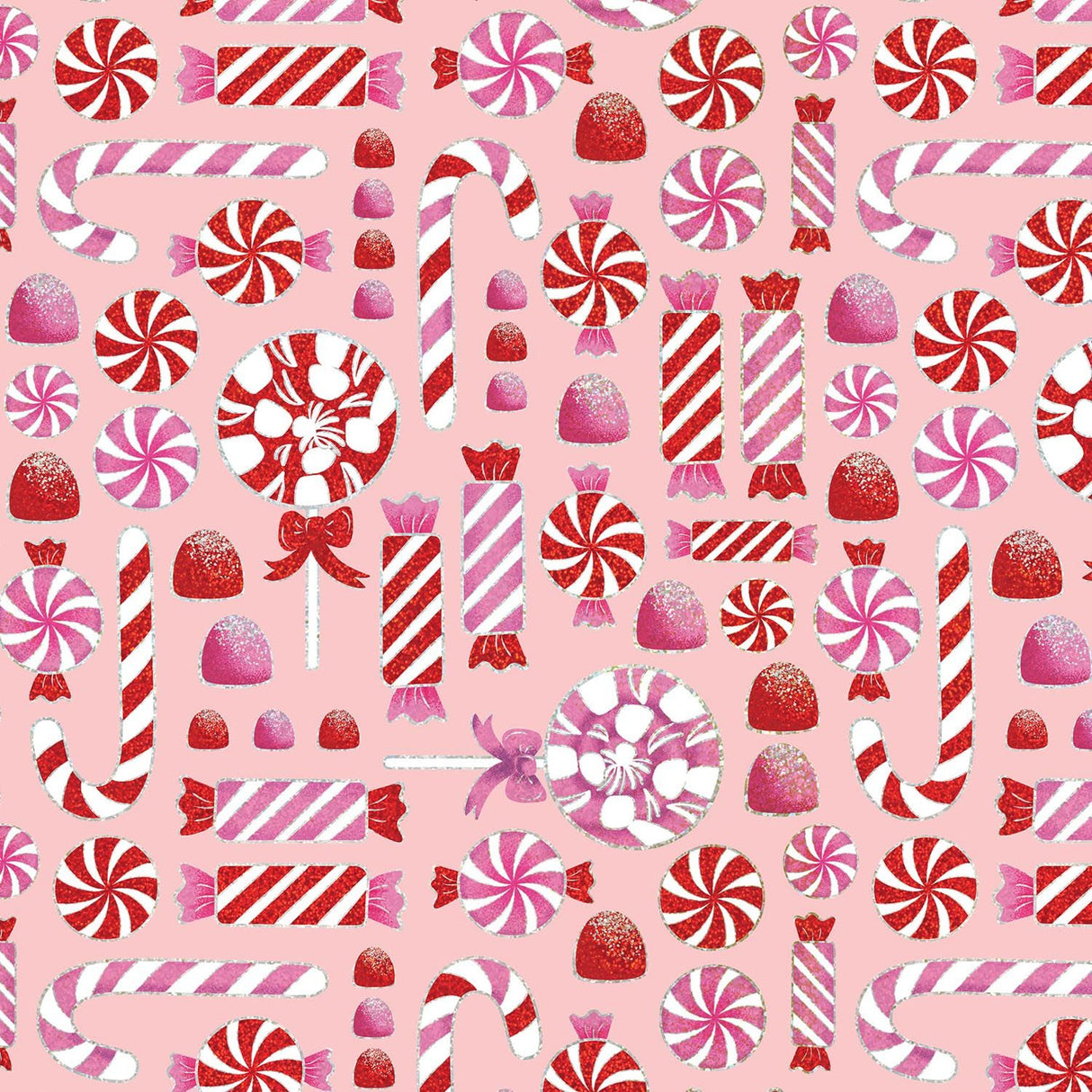 Candy Christmas - Gift Wrap - Jumbo Roll (30" x 10 ft.)