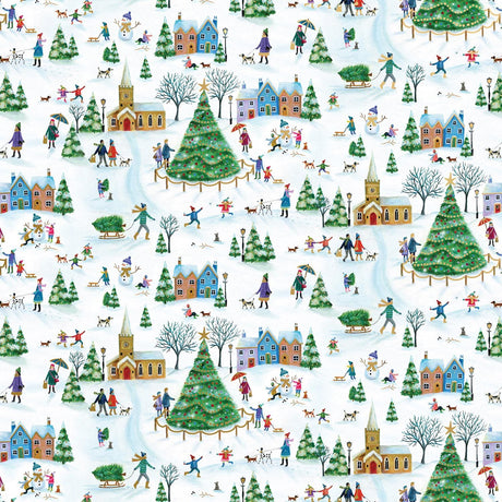 Christmas Village - Gift Wrap - Jumbo Roll (30" x 10 ft.)