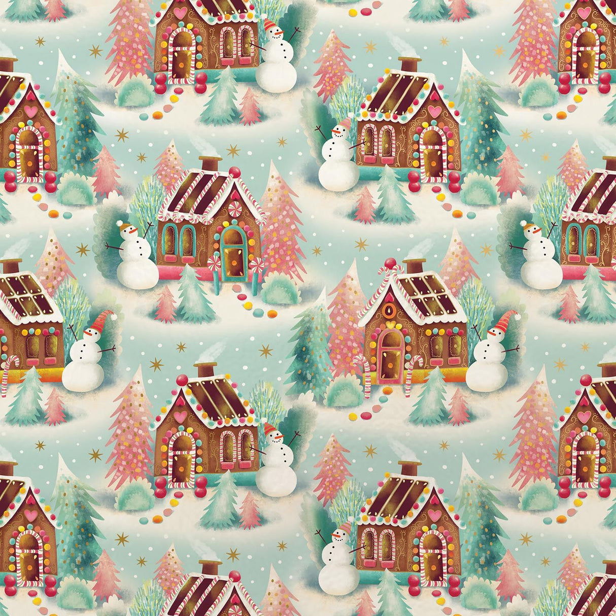 Gingerbread Dreams - Gift Wrap - Jumbo Roll (30" x 10 ft.)