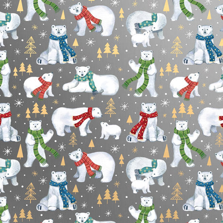Winter Bear - Gift Wrap - Ream Gift Wrap Roll (30" x 833 ft.)
