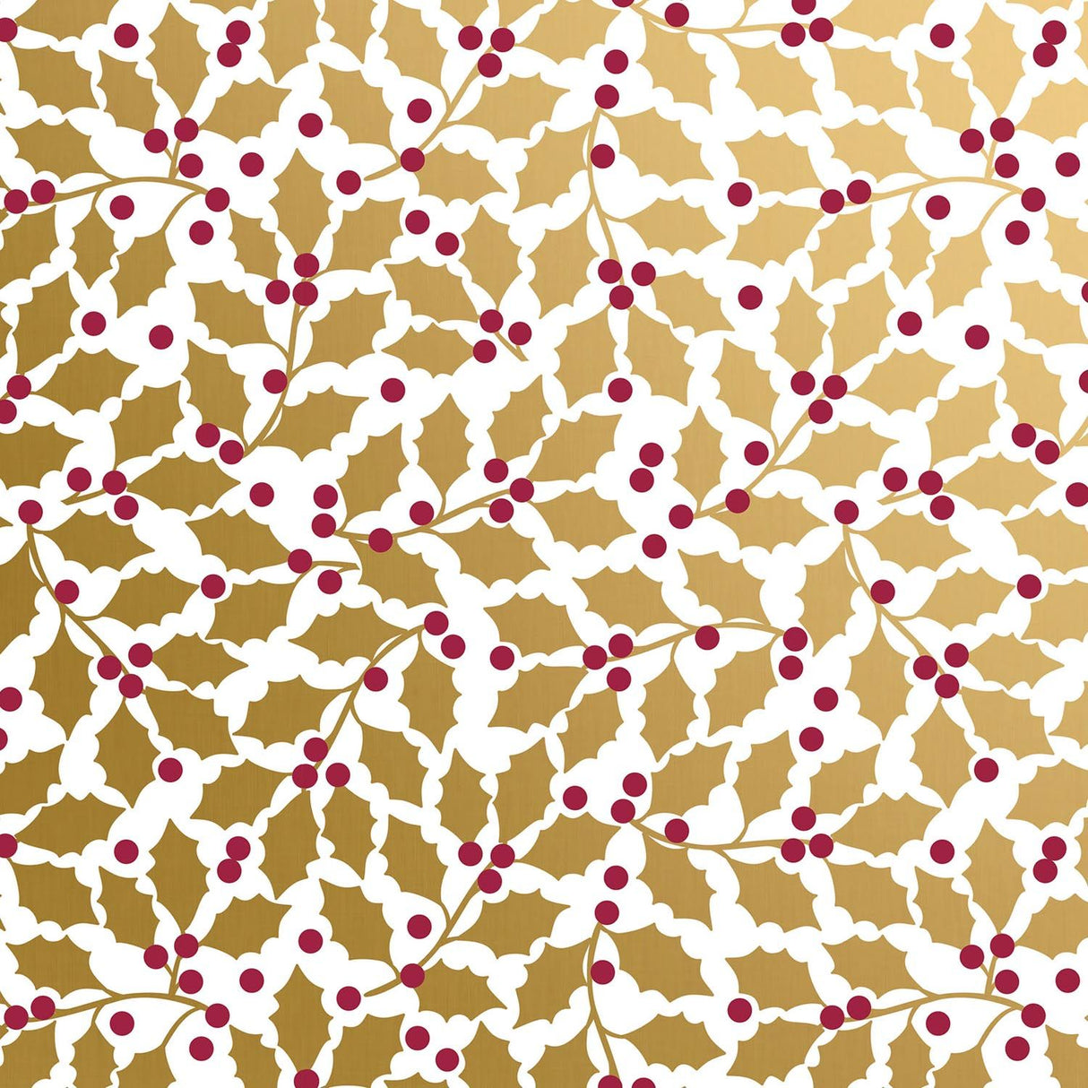 Elegant Holly - Gift Wrap - Jumbo Roll (30" x 10 ft.)