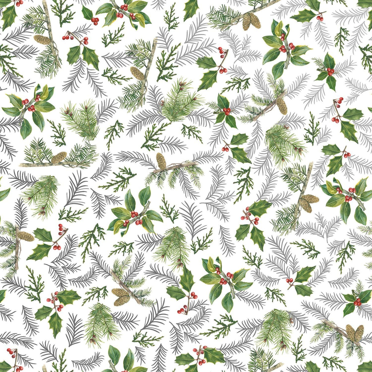 Glistening Pine - Gift Wrap - Jumbo Roll (30" x 10 ft.)