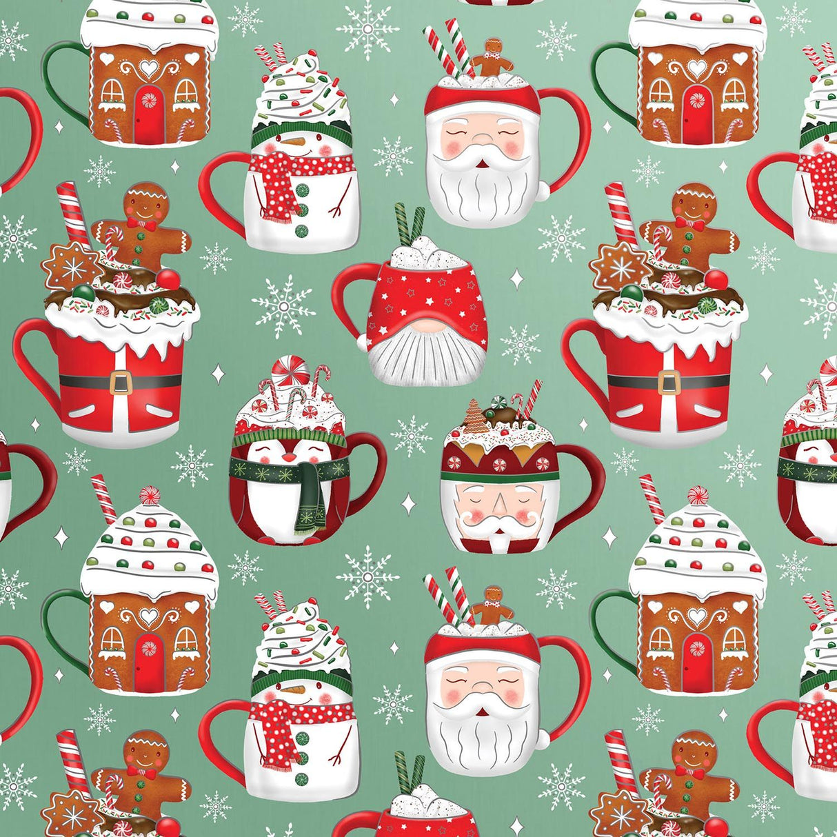 Cocoa Christmas - Gift Wrap - Jumbo Roll (30" x 10 ft.)