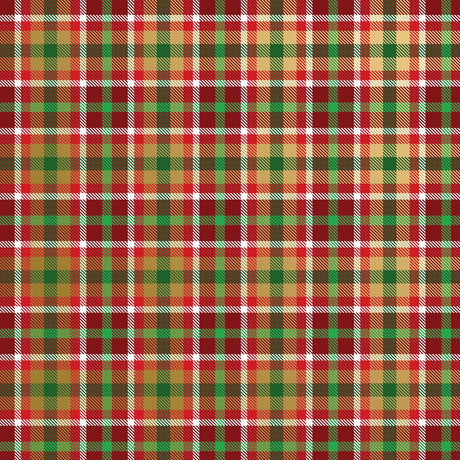 Christmas Plaid - Gift Wrap - Jumbo Roll (30" x 10 ft.)