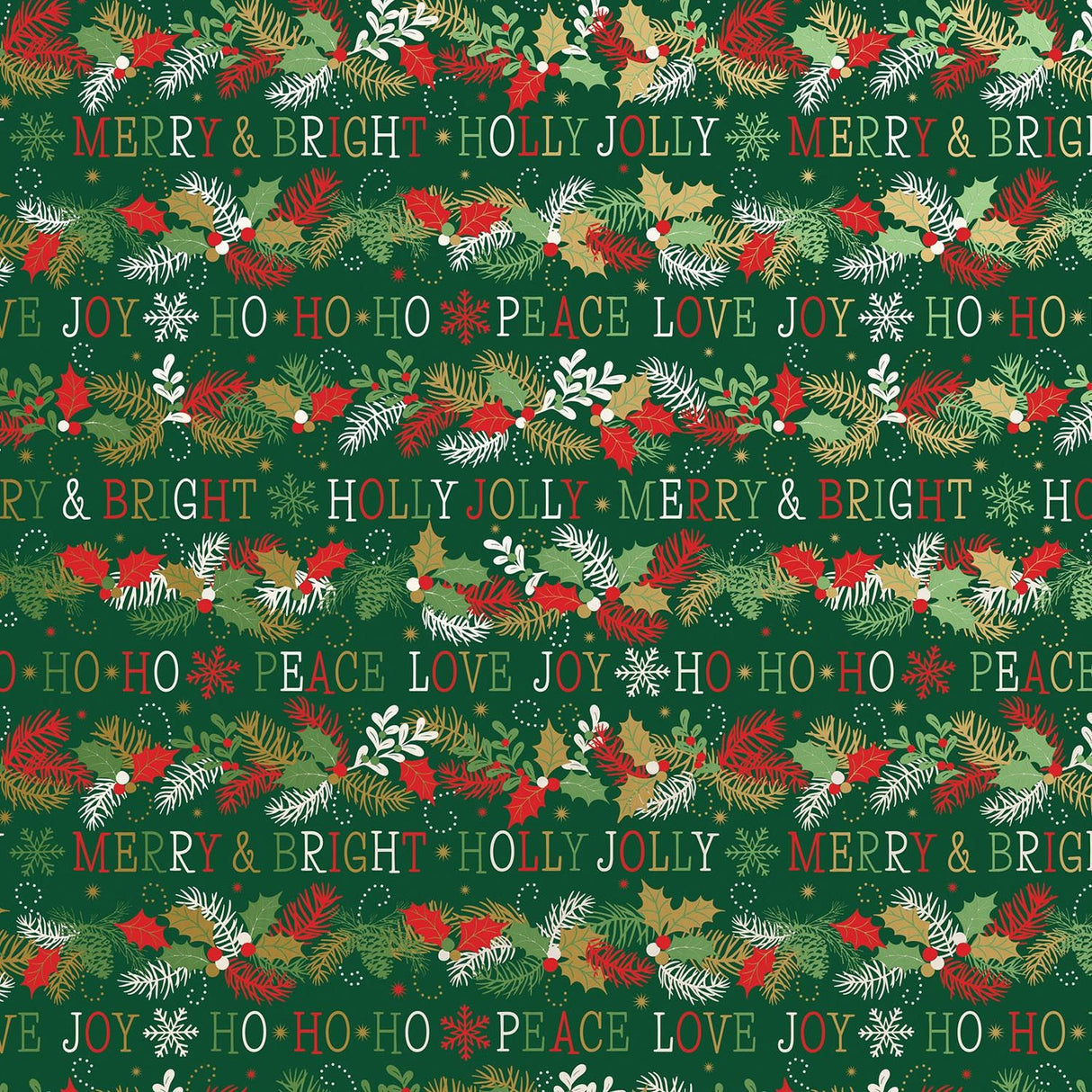 Merry & Bright - Gift Wrap - Ream Gift Wrap Roll (30" x 833 ft.)