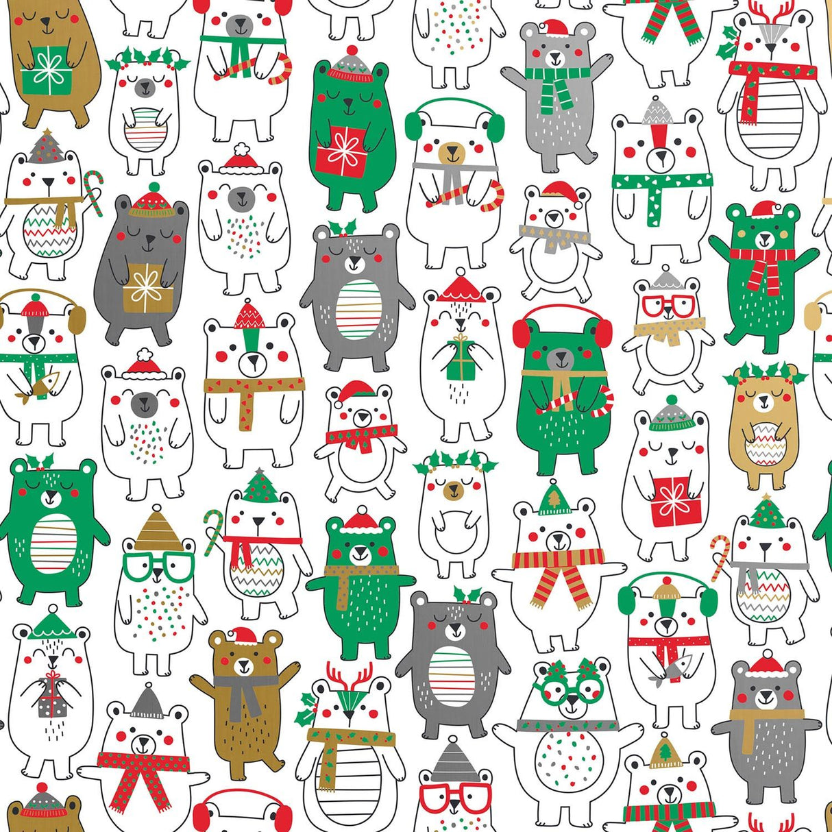 Polar Bear Fun - Gift Wrap - Ream Gift Wrap Roll (30" x 833 ft.)