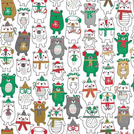 Polar Bear Fun - Gift Wrap - Ream Gift Wrap Roll (30" x 833 ft.)