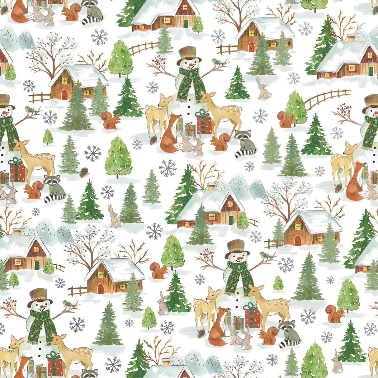 Holiday Woodland - Gift Wrap - Jumbo Roll (30" x 10 ft.)