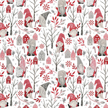 Cozy Gnomes - Gift Wrap - Jumbo Roll (30" x 10 ft.)
