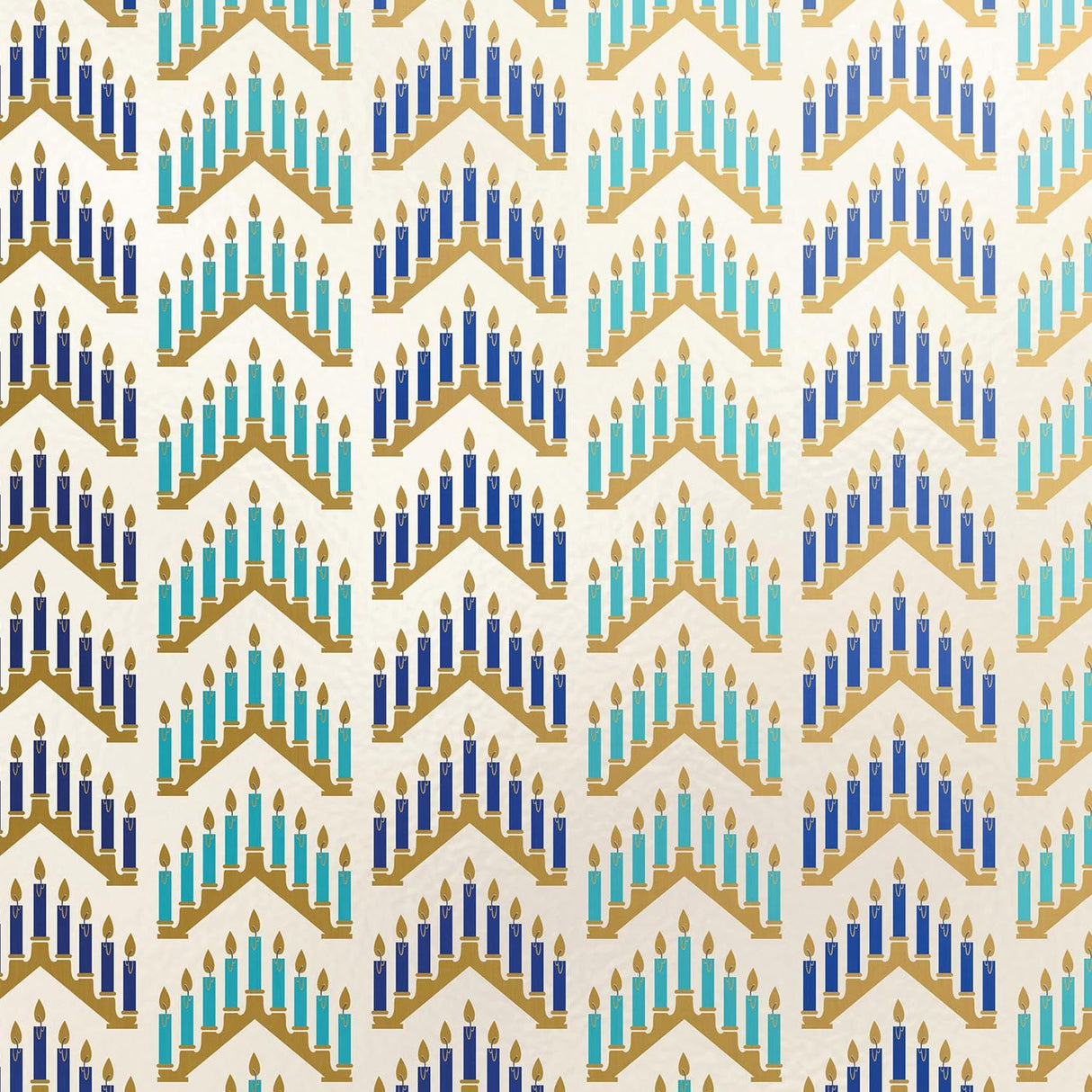 Modern Hanukkah - Gift Wrap - Ream Gift Wrap Roll (30" x 833 ft.)