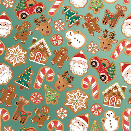Christmas Cookies - Gift Wrap - Jumbo Roll (30" x 10 ft.)