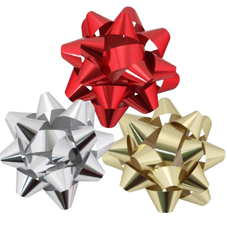 Large Glitter Star Bows