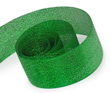 Emerald - Metallic Coast Ribbon - 7/8" x 100 Yards