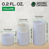 .2 ounce / 5 g Lip Balm Tubes Short Style