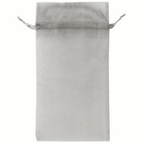 Silver - Flat Organza Bag - 5-1/2 x 9"