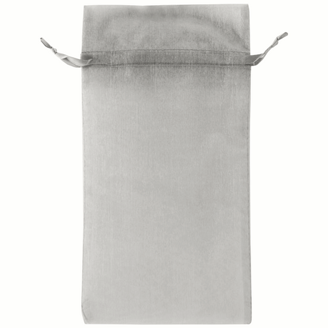 Silver - Flat Organza Bag - 6 x 10"