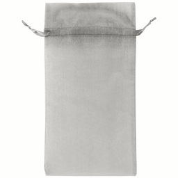 Silver - Flat Organza Bag - 6 x 10"