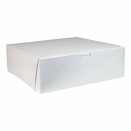 White - 1 Pc. Cake Box - 6-1/4 x 3-3/4 x 2-1/8"