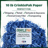 10 LB Blue Crinkle Paper