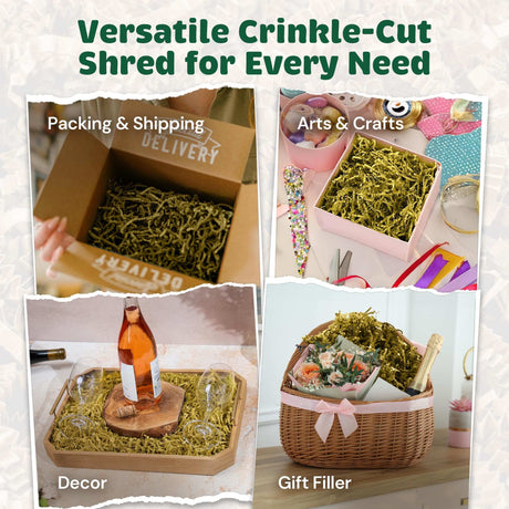 10 LB French Vanilla Crinkle Paper Filler