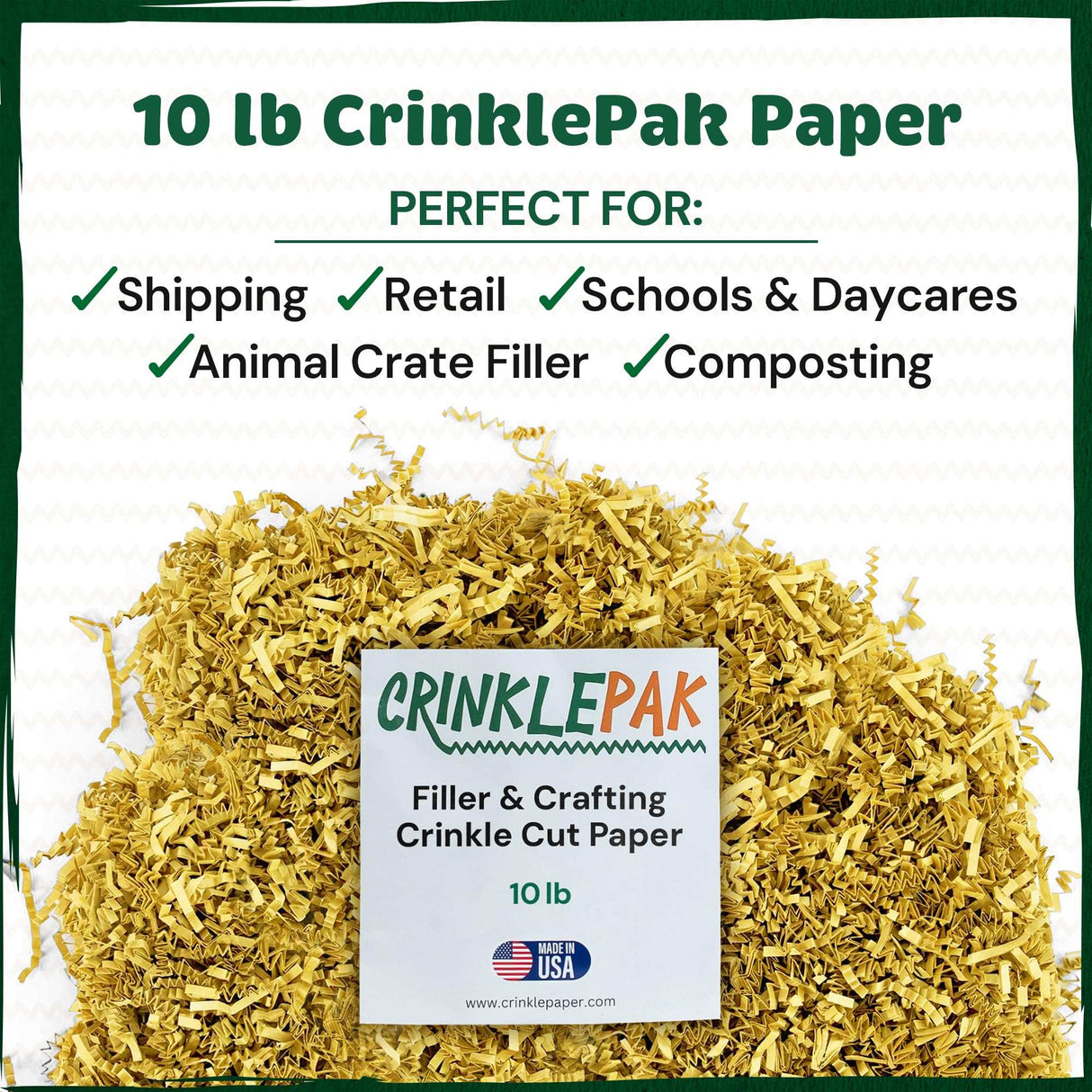 10 LB French Vanilla Crinkle Paper Filler