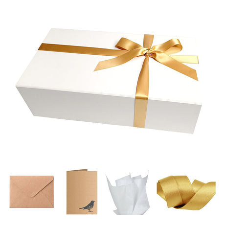 White - Magnetic Gift Box Set - 11 x 7.5 x 3"