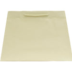 Matte Ivory - Trapezoid Tote - 12.5" (L-Top) / 16" (L-Bottom) x 5.25" (W) x 11" (H)