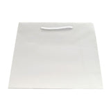 Matte White - Trapezoid Tote - 12.5" (L-Top) / 16" (L-Bottom) x 5.25" (W) x 11" (H)