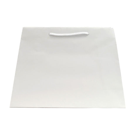 Matte White - Trapezoid Tote - 12.5" (L-Top) / 16" (L-Bottom) x 5.25" (W) x 11" (H)