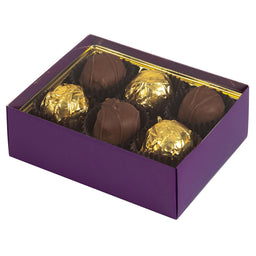 Aubergine - Candy Box Base - Base (2 Layer - 12 Pc.) 4-3/4 x 3-1/4 x 2"