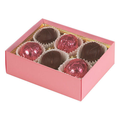 Pink - Macaron Box Base - Base (2 Layer - 12 Pc.) 4-3/4 x 3-1/4 x 2"