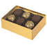 Gold - Candy Box Base - Base (2 Layer - 12 Pc.) 4-3/4 x 3-1/4 x 2"