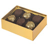 Gold - Macaron Box Base - Base (2 Layer - 12 Pc.) 4-3/4 x 3-1/4 x 2"