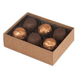 Kraft - Macaron Box Base - Base (2 Layer - 12 Pc.) 4-3/4 x 3-1/4 x 2"