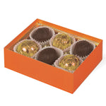 Orange - Macaron Box Base - Base (2 Layer - 12 Pc.) 4-3/4 x 3-1/4 x 2"