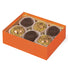 Orange - Candy Box Base - Base (2 Layer - 12 Pc.) 4-3/4 x 3-1/4 x 2"