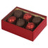Red - Macaron Box Base - Base (2 Layer - 12 Pc.) 4-3/4 x 3-1/4 x 2"