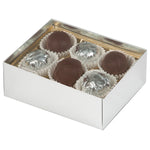 Silver - Candy Box Base - Base (2 Layer - 12 Pc.) 4-3/4 x 3-1/4 x 2"
