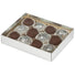 Silver - Candy Box Base - Base (1 Layer - 12 Pc.) 6-3/8 x 4-3/4 x 1-1/8"