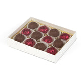 White - Candy Box Base - Base (1 Layer - 12 Pc.) 6-3/8 x 4-3/4 x 1-1/8"