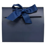 Navy / Green - Clutch Purse Box - 13.5 x 6.5 x 11.5"