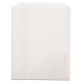 Bagcraft Grease-Resistant Single-Serve Bags, 6" x 7.25", White, 2,000/Carton