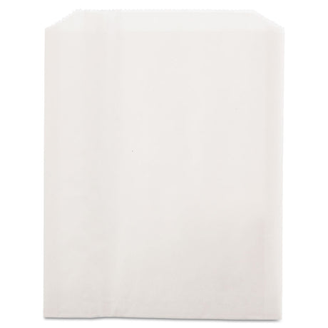 Bagcraft Grease-Resistant Single-Serve Bags, 6" x 7.25", White, 2,000/Carton