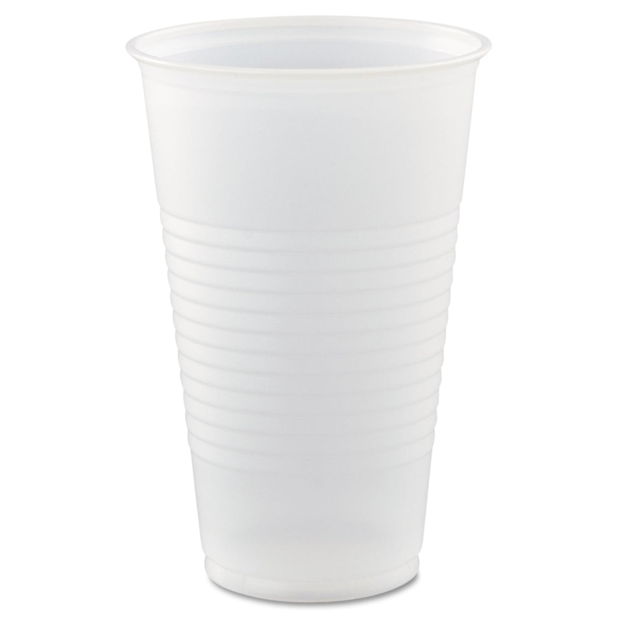 Dart High-Impact Polystyrene Cold Cups, 16 oz, Translucent, 50 Cups/Sleeve, 20 Sleeves/Carton