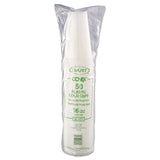 Dart High-Impact Polystyrene Cold Cups, 16 oz, Translucent, 50 Cups/Sleeve, 20 Sleeves/Carton