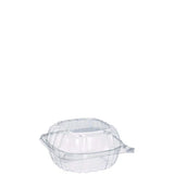Dart ClearSeal Hinged-Lid Plastic Containers, Sandwich Container, 13.8 oz, 5.4 x 5.3 x 2.6, Clear, Plastic, 500/Carton (C53PST1)