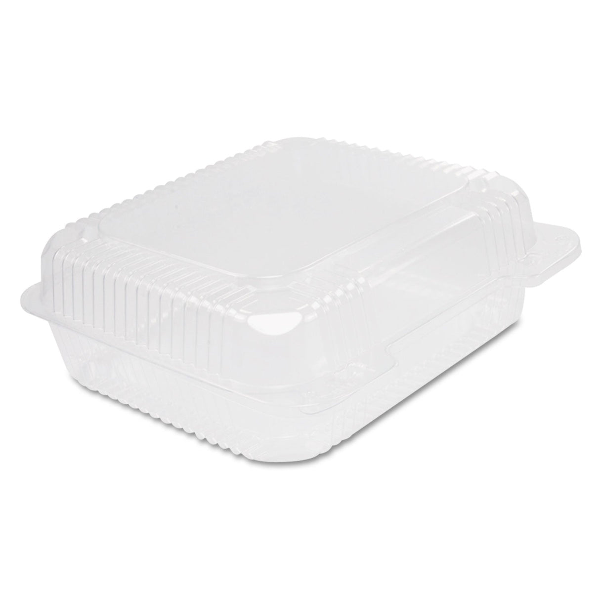 Dart StayLock Clear Hinged Lid Containers, 7.8 x 8.3 x 3, Clear, Plastic, 125/Bag, 2 Bags/Carton